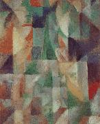 Delaunay, Robert The Window towards to City oil painting reproduction